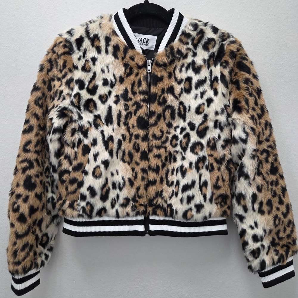 BB Dakota Black and White Ribbed Collar Jacket